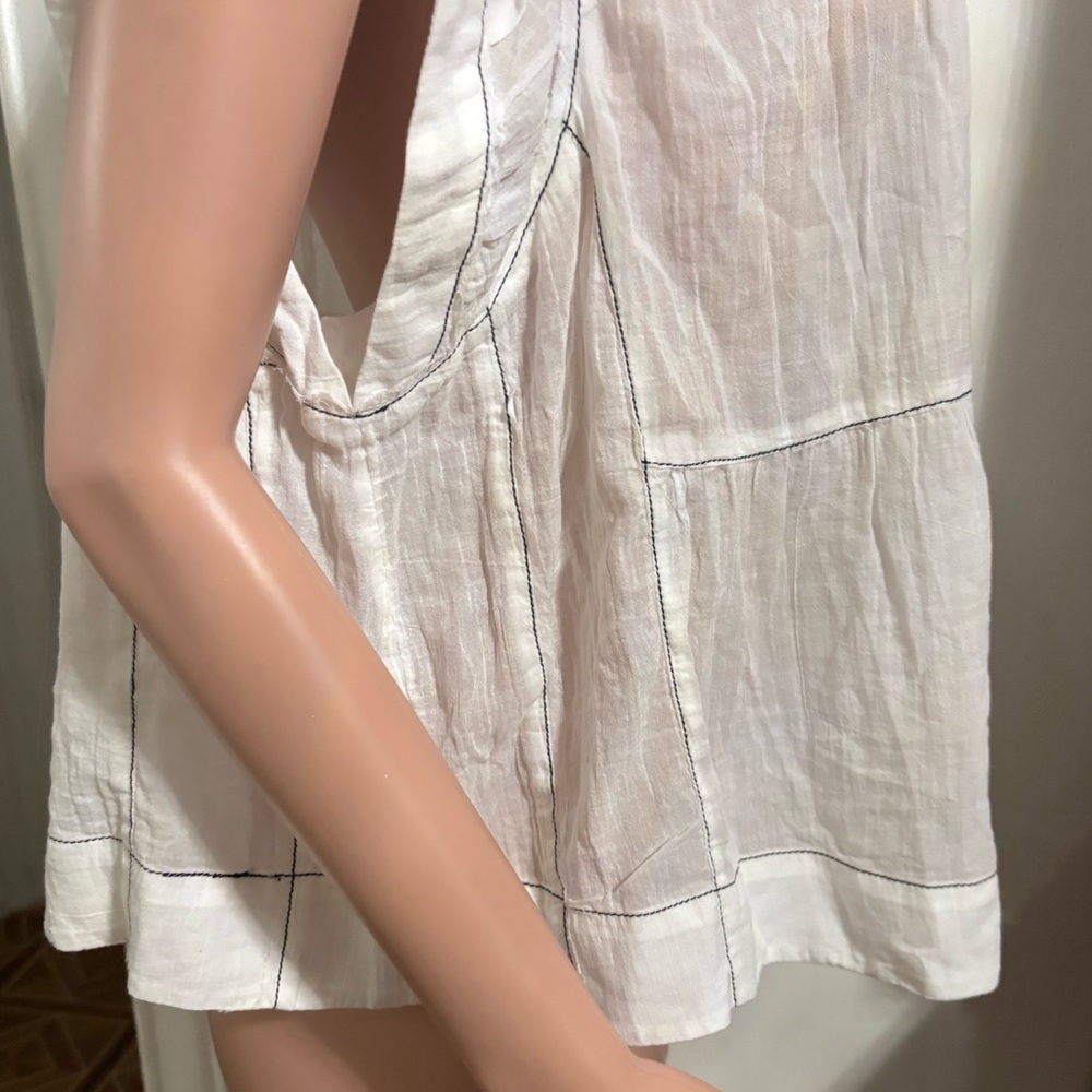 NWT ANTHROPOLOGIE Women’s Cap-Sleeve Babydoll Blouse - Picture 10 of 16